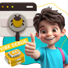 Тестирование & Vibe Debug. Охотники за багами - КИБЕРшкола программирования для детей, компьютерные курсы для школьников, начинающих и подростков - KIBERone г. Азов
