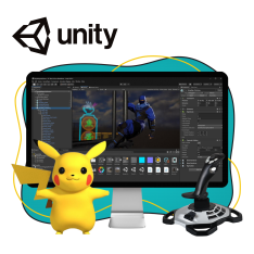 Мир игр на Unity 2D на популярном движке + AI-помощники - КИБЕРшкола программирования для детей, компьютерные курсы для школьников, начинающих и подростков - KIBERone г. Азов