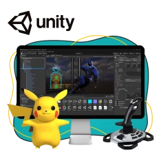Мир игр на Unity 2D на популярном движке + AI-помощники - КИБЕРшкола программирования для детей, компьютерные курсы для школьников, начинающих и подростков - KIBERone г. Азов