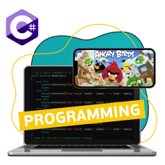 Программирование на C#. Удивительный мир 2D-игр - КИБЕРшкола программирования для детей, компьютерные курсы для школьников, начинающих и подростков - KIBERone г. Азов